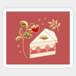 Strawberry Cake Sticker